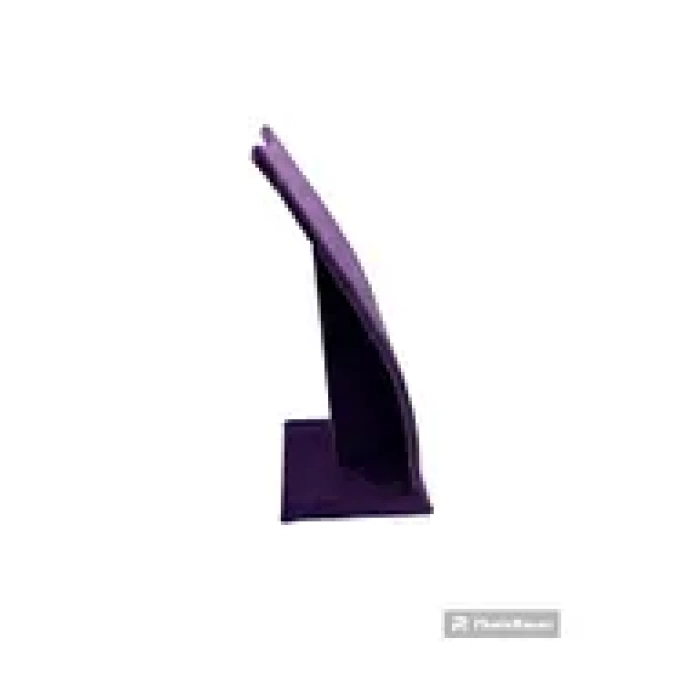 Yerli Üretim Dubai Model Süet Kumaş Mor Renk 18/9 Cm Kolye -Zincir Ayaklı Stand