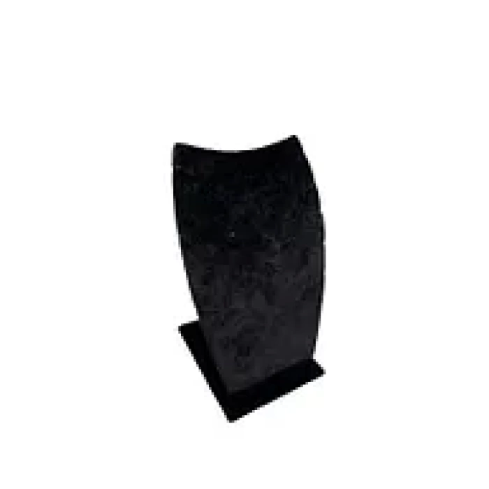 Yerli Üretim Dubai Model Süet Kumaş Siyah Renk 12/8 cm Kolye - Zincir Ayaklı Stand