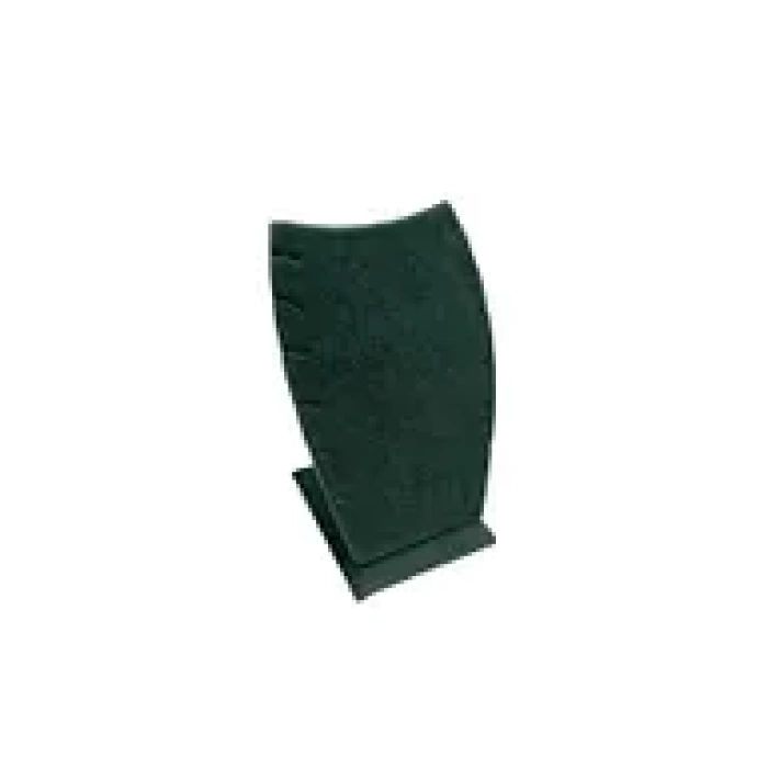 Yerli Üretim Dubai Model Süet Kumaş Yeşil Renk 12/8 Cm Kolye - Zincir Ayaklı Stand