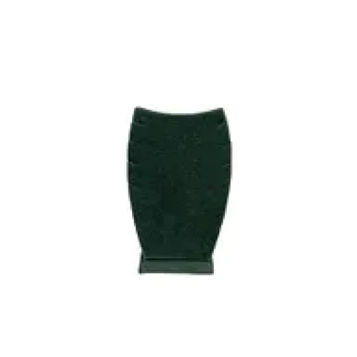 Yerli Üretim Dubai Model Süet Kumaş Yeşil Renk 12/8 Cm Kolye - Zincir Ayaklı Stand