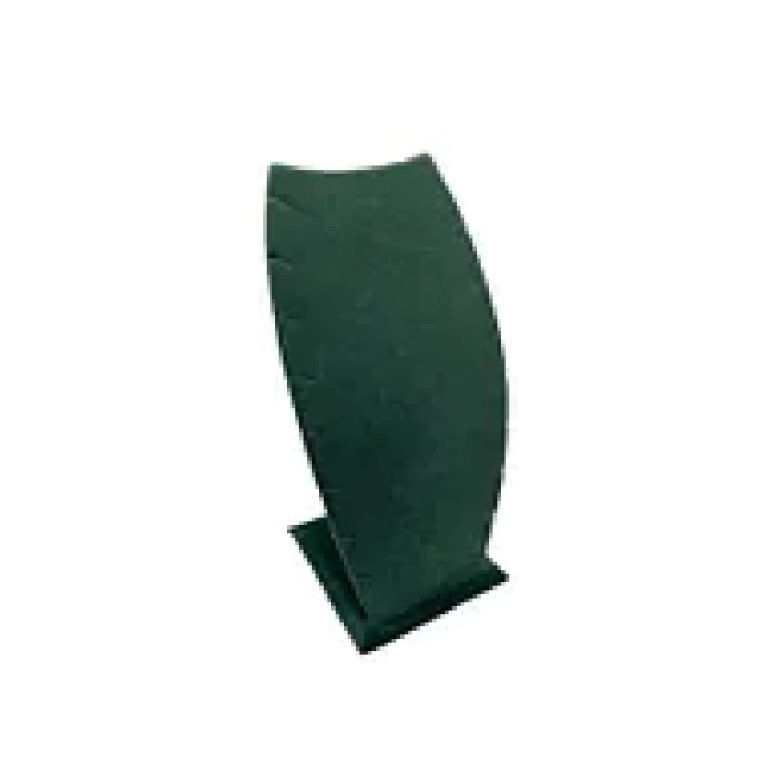 Yerli Üretim Dubai Model Süet Kumaş Yeşil Renk 18/9 cm Kolye - Zincir Ayaklı Stand