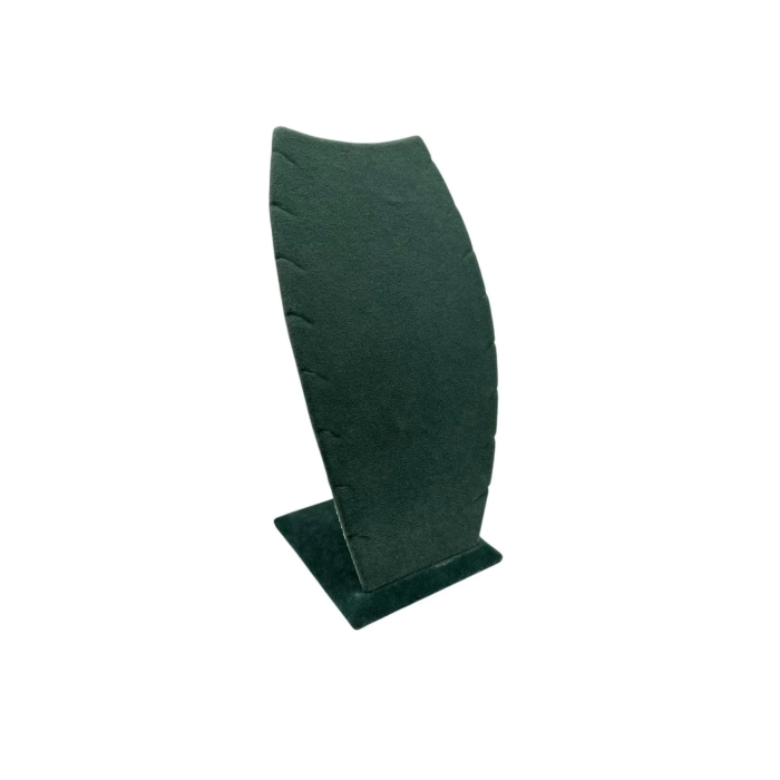 Yerli Üretim Dubai Model Süet Kumaş Yeşil Renk 25/12 Cm Kolye - Zincir Ayaklı Stand