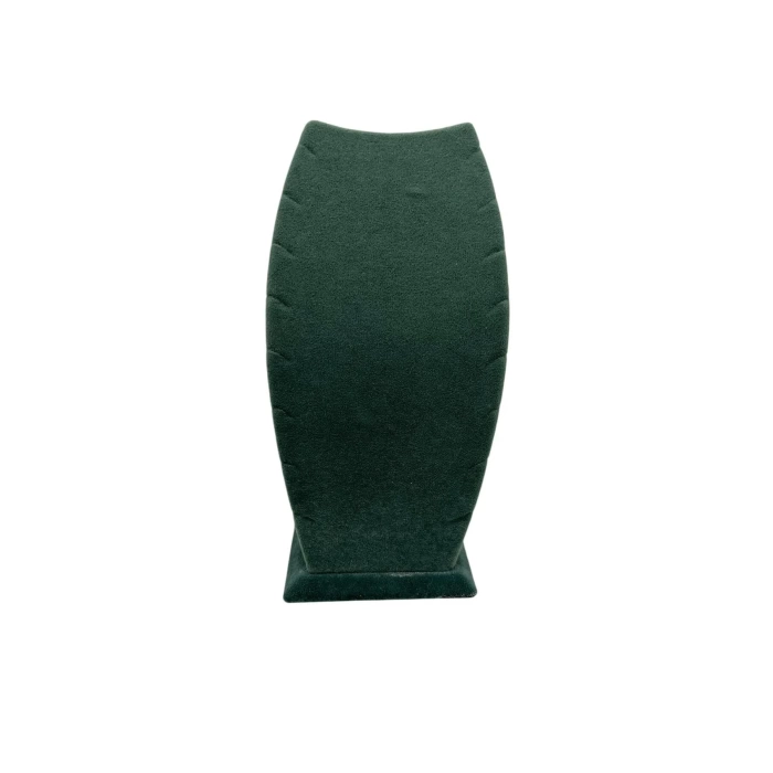 Yerli Üretim Dubai Model Süet Kumaş Yeşil Renk 25/12 Cm Kolye - Zincir Ayaklı Stand