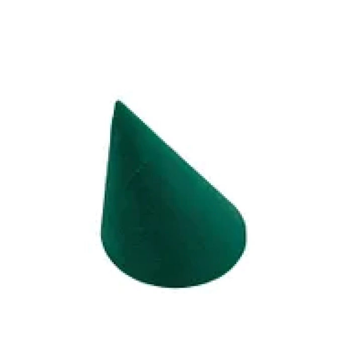 Yerli Üretim Huni Model Süet Kumaş Yeşil Renk 8/8 Cm Bileklik-Saat Sergileme Standı
