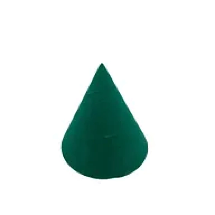 Yerli Üretim Huni Model Süet Kumaş Yeşil Renk 8/8 Cm Bileklik-Saat Sergileme Standı