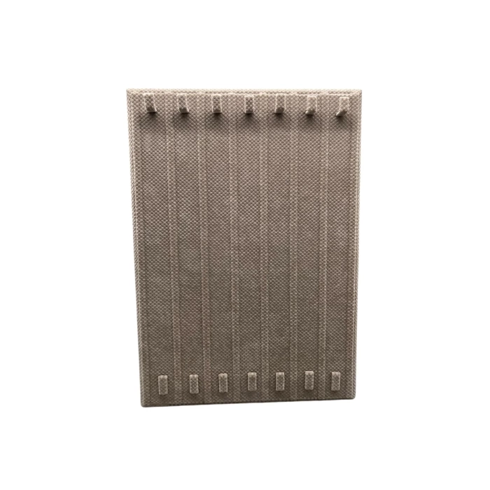 Yerli Üretim Keten Kumaş Bej Renk 35/25 Cm Ayaklı Tırnaklı Tesbih Yüzük Kombin Sergileme Standı