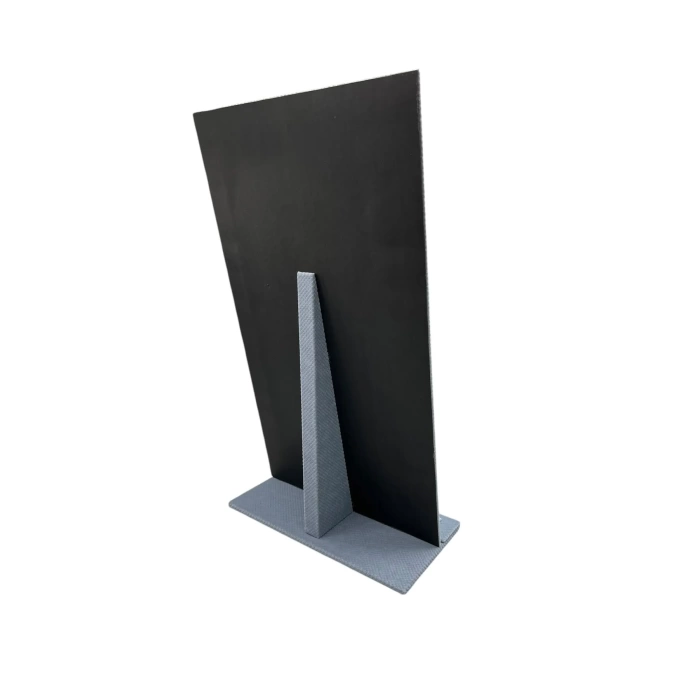 Yerli Üretim Keten Kumaş Mavi Renk 45/25 Cm Ayaklı Tırnaklı Tesbih Yüzük Kombin Sergileme Standı