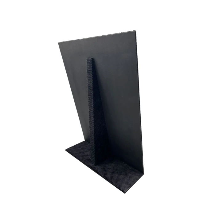Yerli Üretim Keten Kumaş Siyah Renk 35/25 Cm Ayaklı Tırnaklı Tesbih Yüzük Kombin Sergileme Standı
