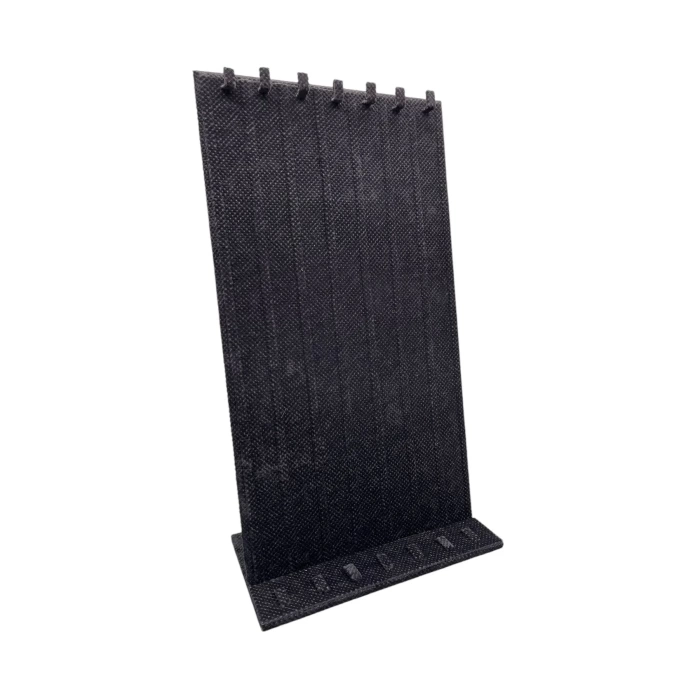 Yerli Üretim Keten Kumaş Siyah Renk 45/25 Cm Ayaklı Tırnaklı Tesbih Yüzük Kombin Sergileme Standı