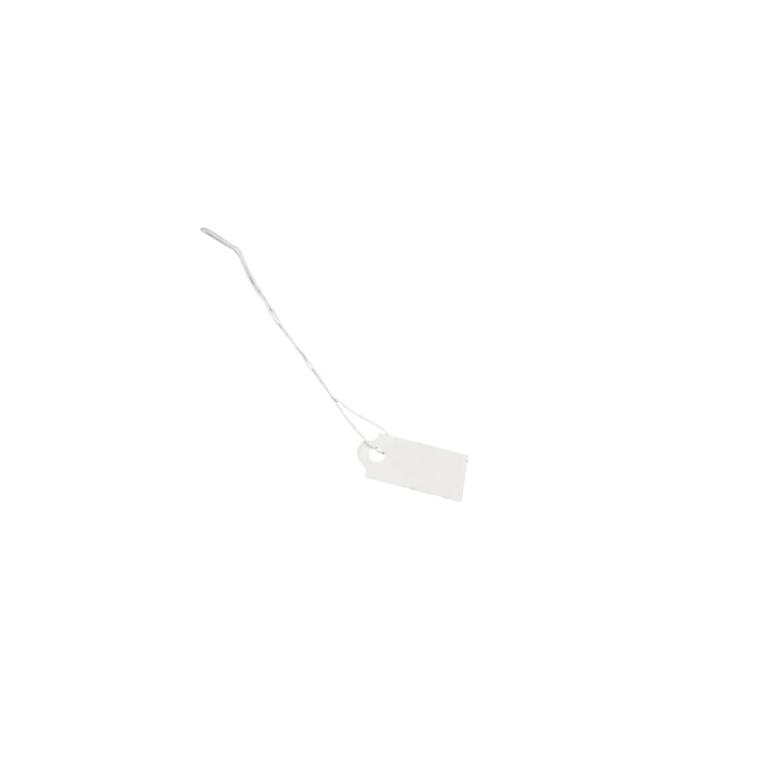 Yerli Üretim Küçük Boy Beyaz Renk 2 /1 cm 80 adet Karton İpli Fiyat Etiketi