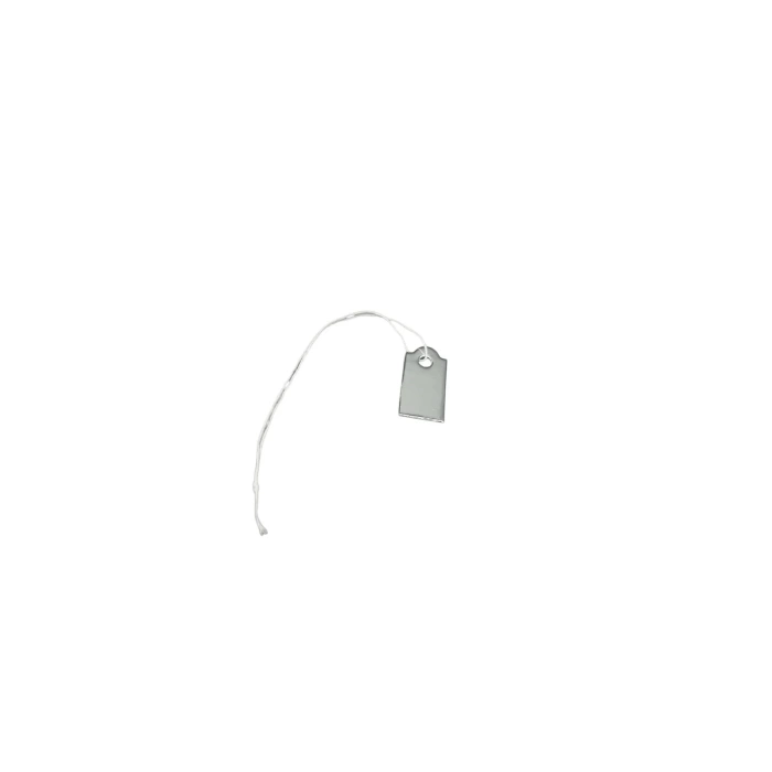 Yerli Üretim Küçük Boy Gümüş Renk 2 /1 cm 80 adet Karton İpli Fiyat Etiketi