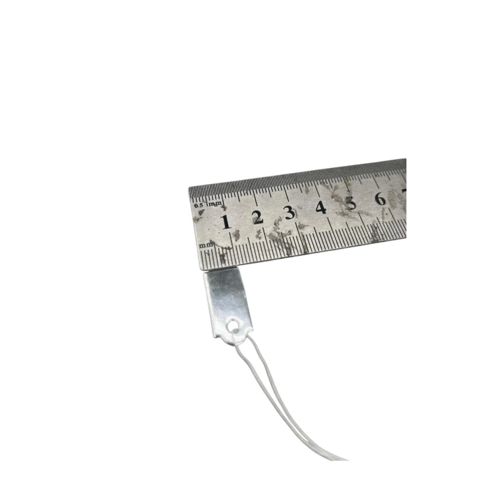 Yerli Üretim Küçük Boy Gümüş Renk 2 /1 cm 80 adet Karton İpli Fiyat Etiketi