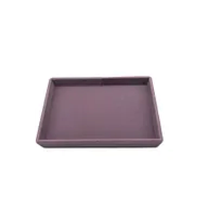 Yerli Üretim Küçük Boy Süet Kumaş Lila Renk 22/14 cm Servis Tablası