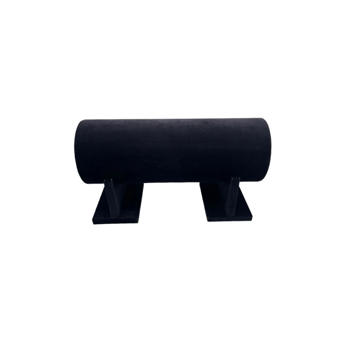 Yerli Üretim Kücük Boy Süet Kumaş Siyah Renk 31 cm Ayaklı Taç Standı