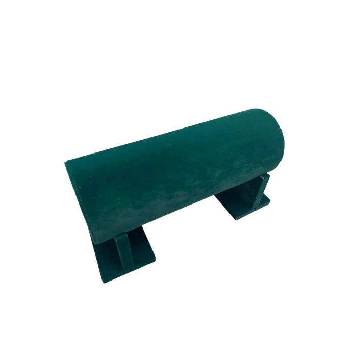 Yerli Üretim Küçük Boy Süet Kumaş Yeşil Renk 31 cm Ayaklı Taç Standı