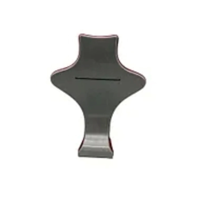 Yerli Üretim Londra Model Süet Kumaş Kırmızı Renk 28/ 22 Cm Kolye Sergileme Mankeni