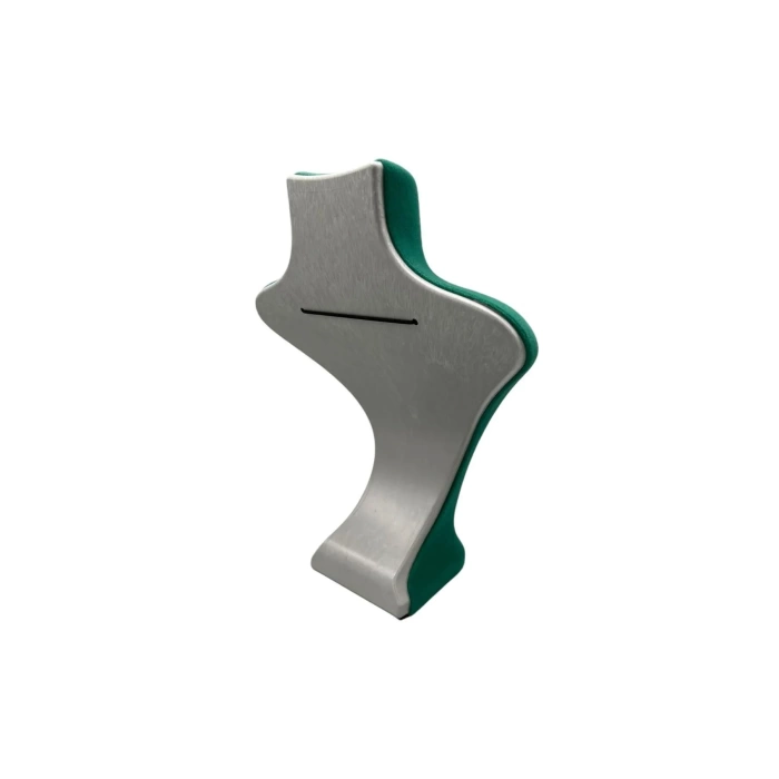Yerli Üretim Londra Model Süet Kumaş Yeşil Renk 22/18 Cm Kolye Sergileme Mankeni