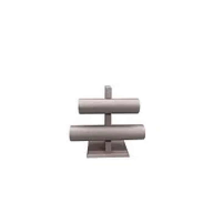 Yerli Üretim Lüx İmera Deri Kumaş Bronz Renk Boy 22 cm En 24 cm 2Lİ T Model Bilezik Sergileme