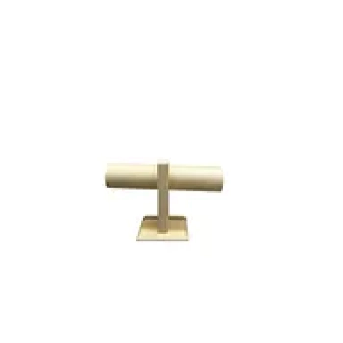 Yerli Üretim Lüx İmera Deri Kumaş Krem Renk Boy 15 cm En 23 cm Tekli T Model Bilezik Sergileme
