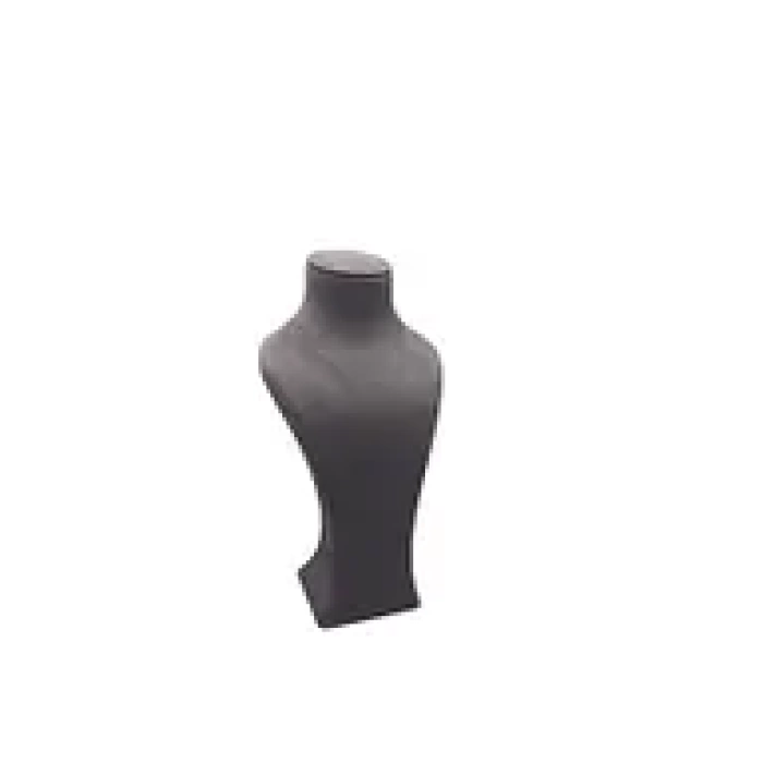 Yerli Üretim Lüx Model Sardunya Kumaş Füme Renk Boy 37 cm Kolye Takı Sergileme Mankeni