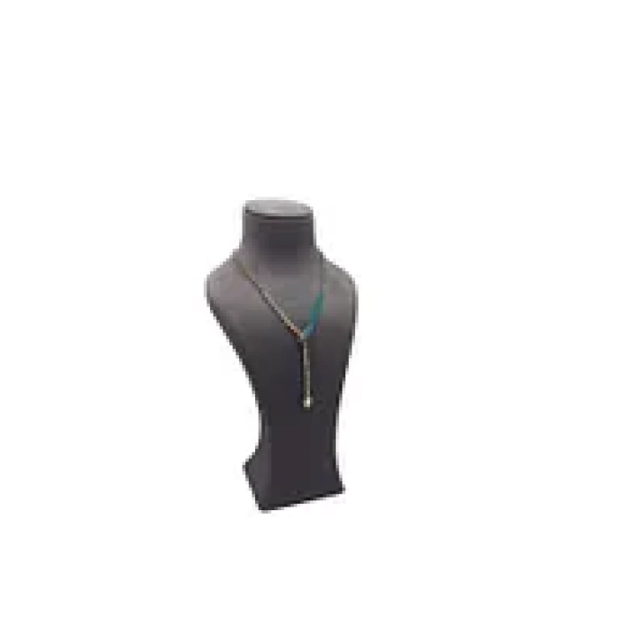 Yerli Üretim Lüx Model Sardunya Kumaş Füme Renk Boy 37 cm Kolye Takı Sergileme Mankeni