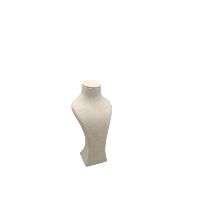 Yerli Üretim Lüx Model Sardunya Kumaş Krem Renk Boy 28cm Kolye Takı Sergileme Mankeni