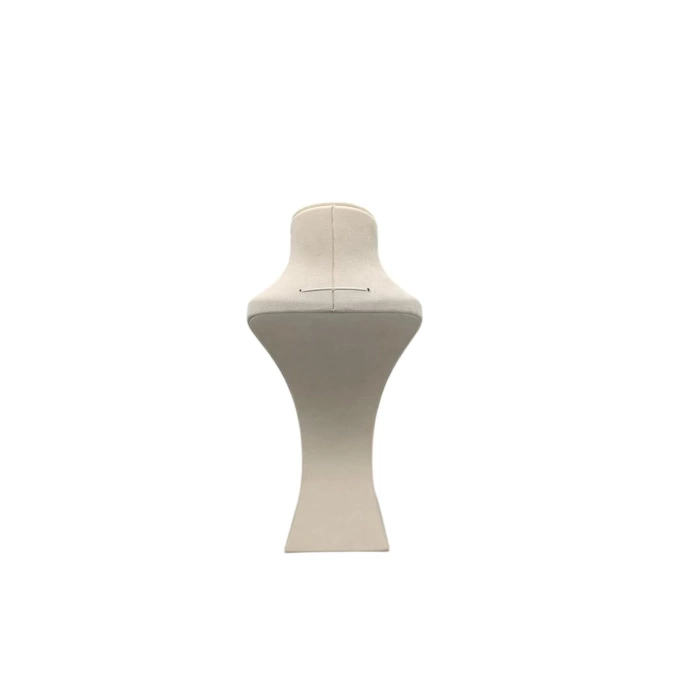 Yerli Üretim Lüx Model Sardunya Kumaş Krem Renk Boy 37 cm Kolye Takı Sergileme Mankeni