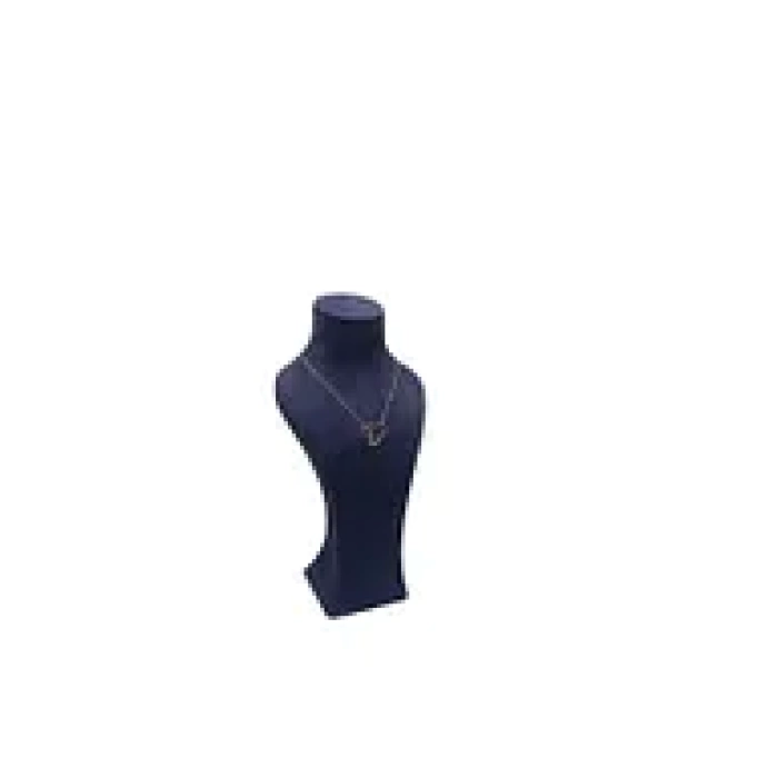 Yerli Üretim Lüx Model Sardunya Kumaş Lacivert Renk Boy 28cm Kolye Takı Sergileme Mankeni