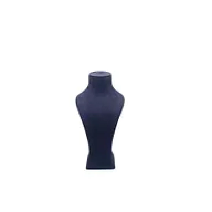 Yerli Üretim Lüx Model Sardunya Kumaş Lacivert Renk Boy 37 cm Kolye Takı Sergileme Mankeni