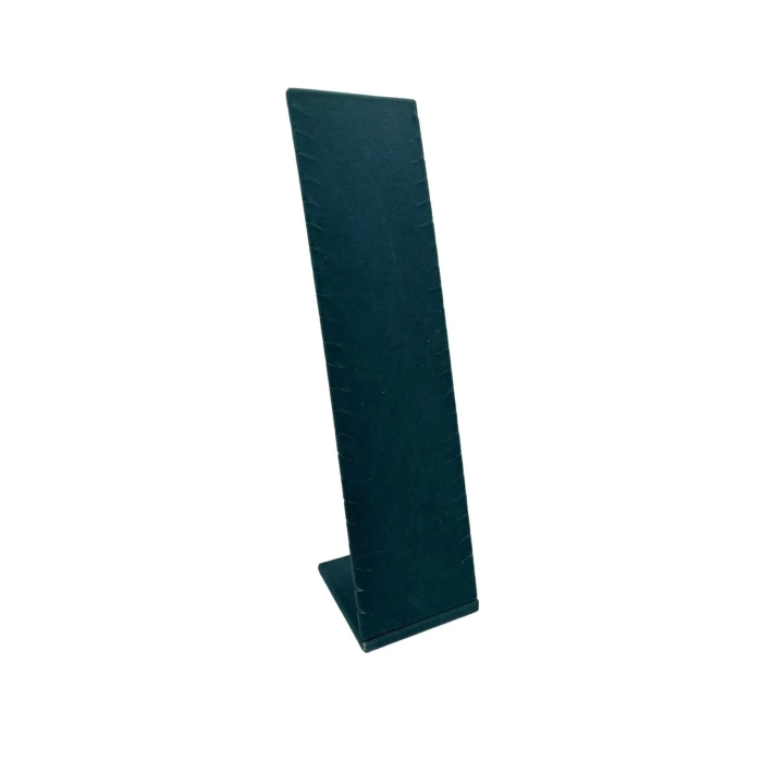 Yerli Üretim Moscow Model Süet Kumaş Haki Yeşil Renk 40/10 Cm Ayaklı Takı Sergileme Standı