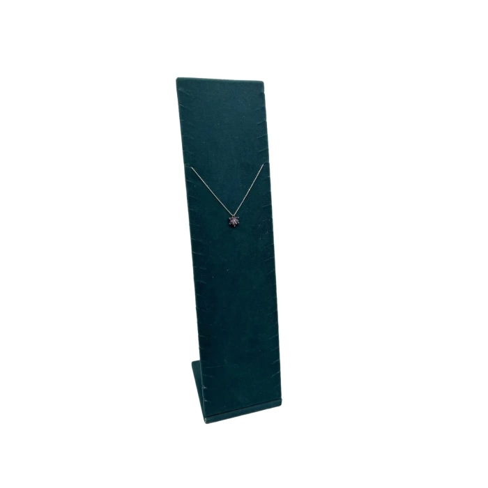 Yerli Üretim Moscow Model Süet Kumaş Haki Yeşil Renk 40/10 Cm Ayaklı Takı Sergileme Standı