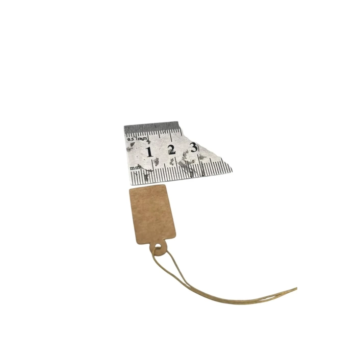 Yerli Üretim Orta Boy Kraft Renk 2 /1,5 cm 80 adet Karton İpli Fiyat Etiketi