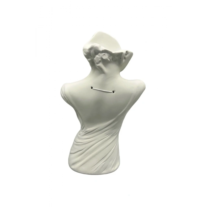 Polyester Malzeme Beyaz Renk 48 / 28 cm Takı Sergileme Mankeni