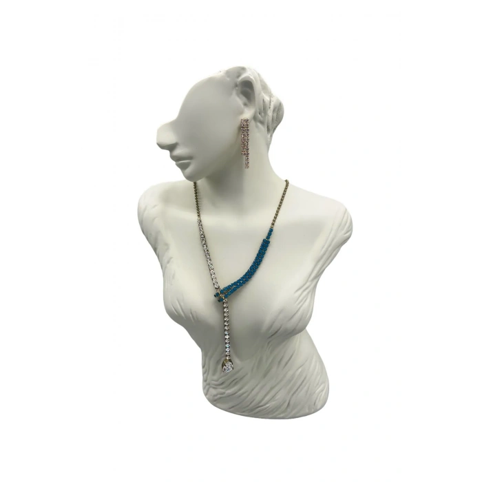 Polyester Malzeme Beyaz Renk 48 / 28 cm Takı Sergileme Mankeni