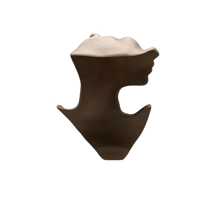 Yerli Üretim Polyester Malzeme Kahve Renk 28 / 18 cm Takı Sergileme Mankeni