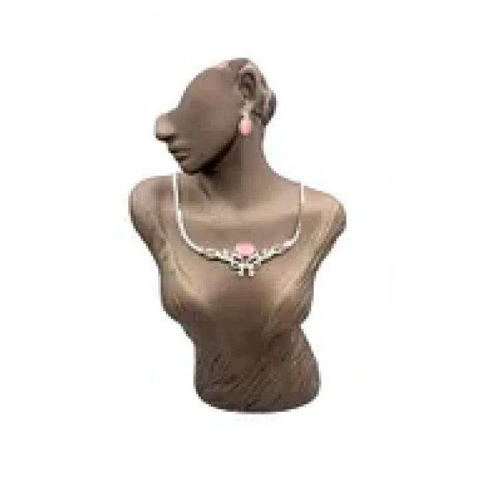 Polyester Malzeme Kahve Renk 48 / 28 cm Takı Sergileme Mankeni