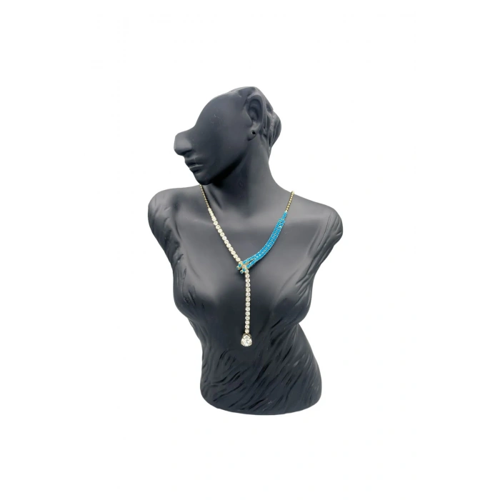 Polyester Malzeme Siyah Renk 48 / 28 cm Takı Sergileme Mankeni