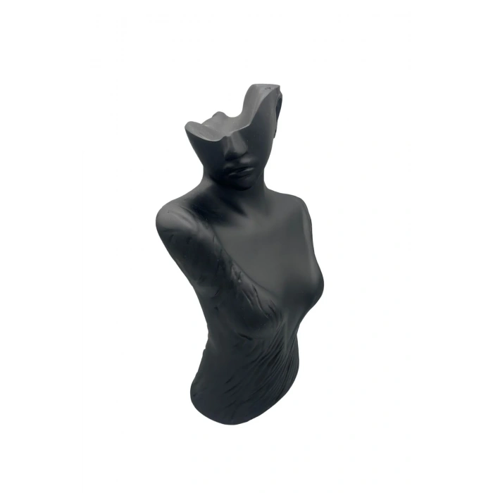 Polyester Malzeme Siyah Renk 48 / 28 cm Takı Sergileme Mankeni