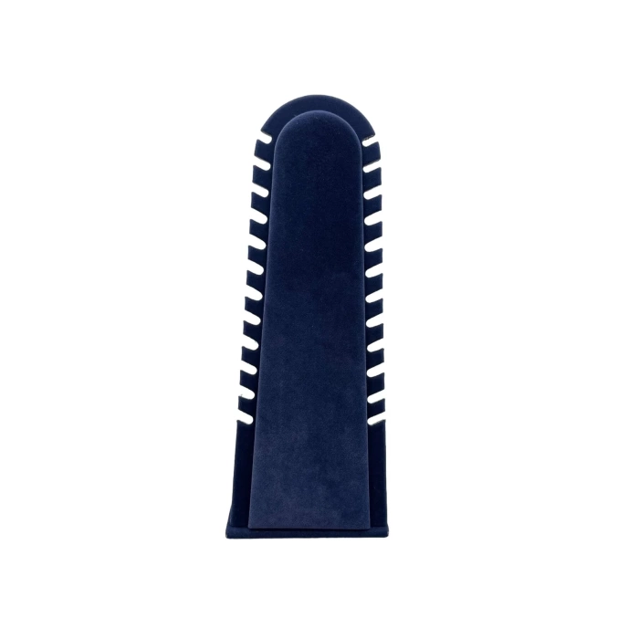 Yerli Üretim Riyad Model Süet Kumaş Lacivert Renk 31/11 Cm Ayaklı Kolye-halhal Sergileme Standı
