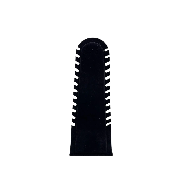 Yerli Üretim Riyad Model Süet Kumaş Siyah Renk 31/11 Cm Ayaklı Kolye-halhal Sergileme Standı
