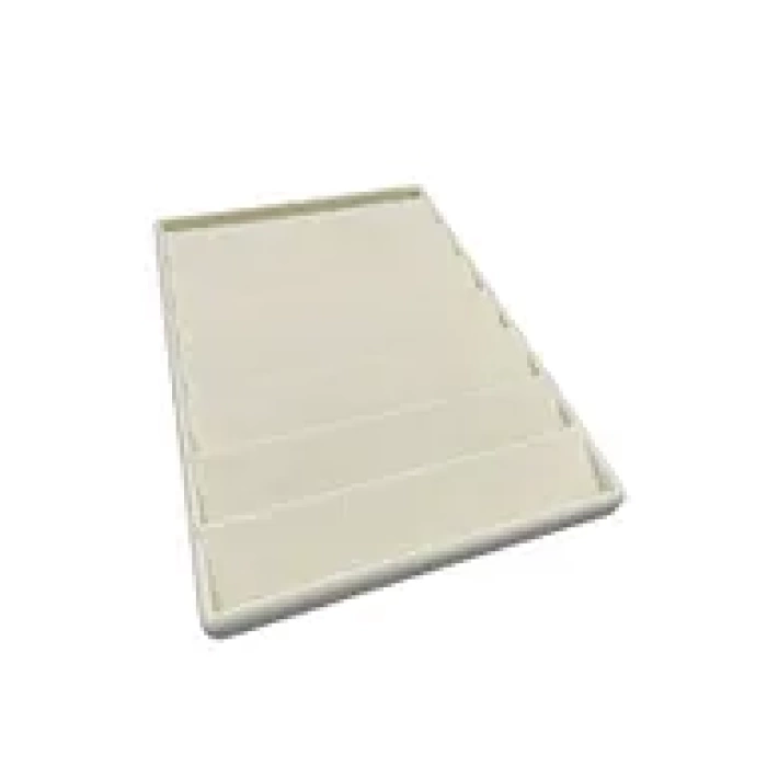 Yerli Üretim Saray Bosna Model Süet Kumaş Krem Renk 34/24 Cm Kademeli Çekmece I?çi Küpe Standı
