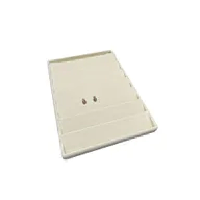 Yerli Üretim Saray Bosna Model Süet Kumaş Krem Renk 34/24 Cm Kademeli Çekmece I?çi Küpe Standı