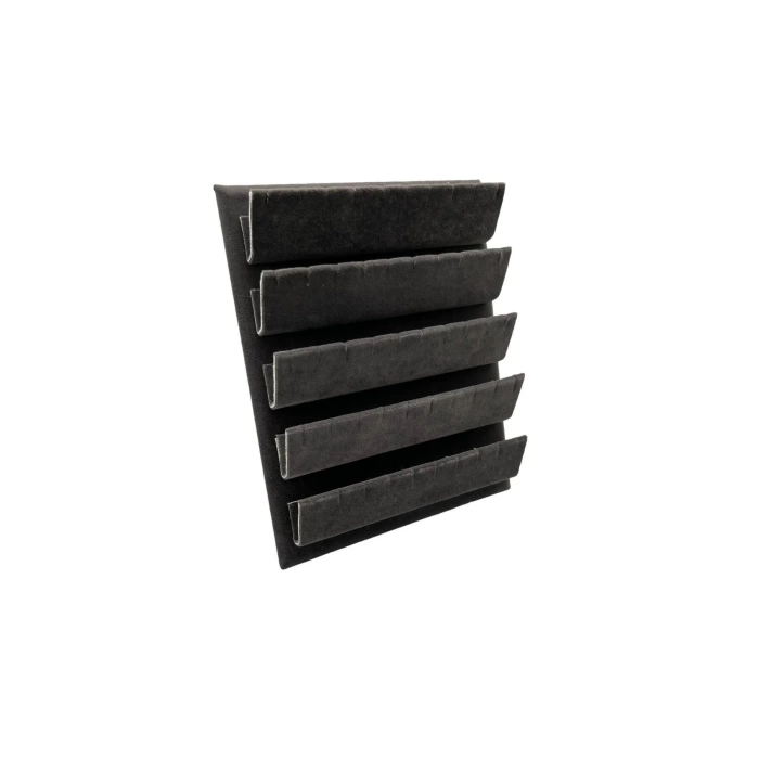 Yerli Üretim Süet Kumaş 20/16 Cm Füme Renk Ayaklı Küpe Standı