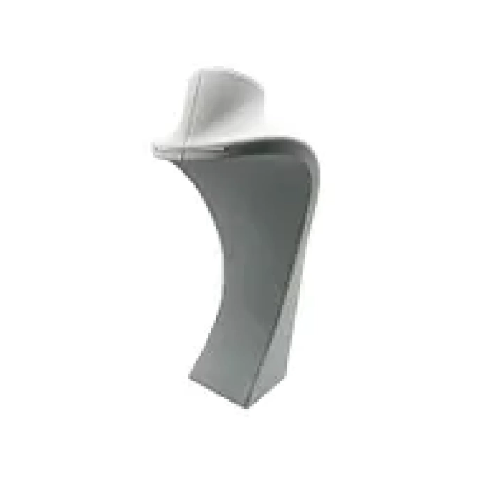 Yerli Üretim Süet Kumaş Elisia Manken Gri Renk 40/ 20 Cm Kolye Gerdanlık Takı Sergileme Mankeni