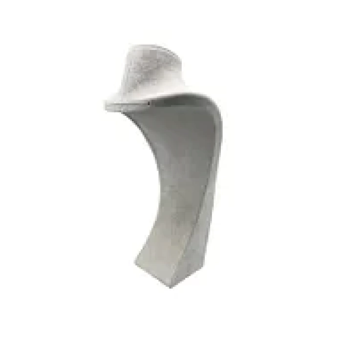 Yerli Üretim Süet Kumaş Elisia Manken Krem Renk 40/20 Cm Kolye Gerdanlık Takı Sergileme Mankeni