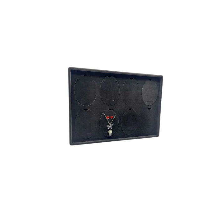 Yerli Üretim Süet Kumaş Füme Renk 34-24 Cm Ayaklı Üçlü Set Tabla Stand