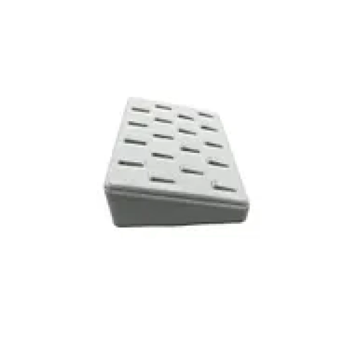 Yerli Üretim Süet Kumaş Gri Renk 18/13 cm Çoklu Tırnaklı Yüzük Sergileme Aksesuar