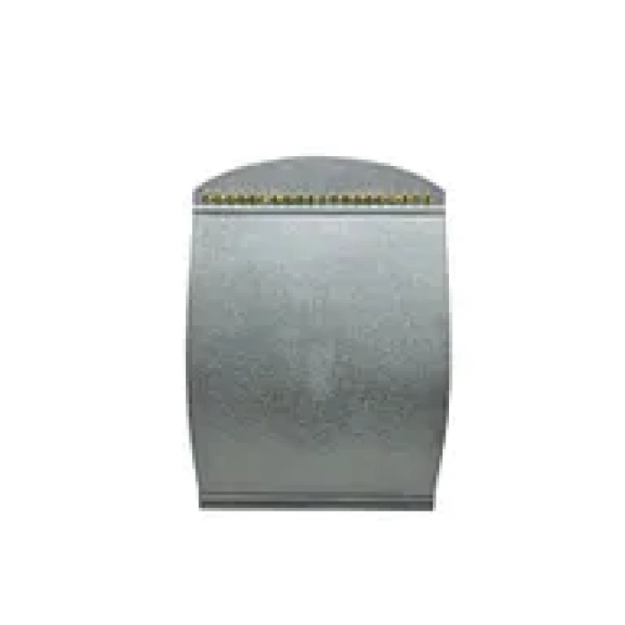Yerli Üretim Süet Kumaş Gri Renk 34 cm / 24 cm Dik Bombeli Takı Standı
