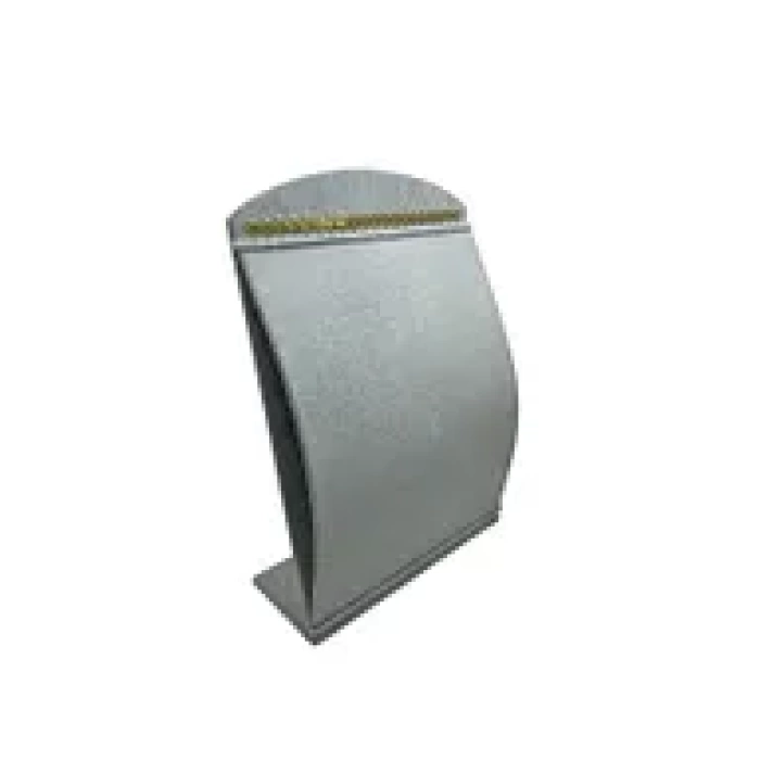 Yerli Üretim Süet Kumaş Gri Renk 34 cm / 24 cm Dik Bombeli Takı Standı