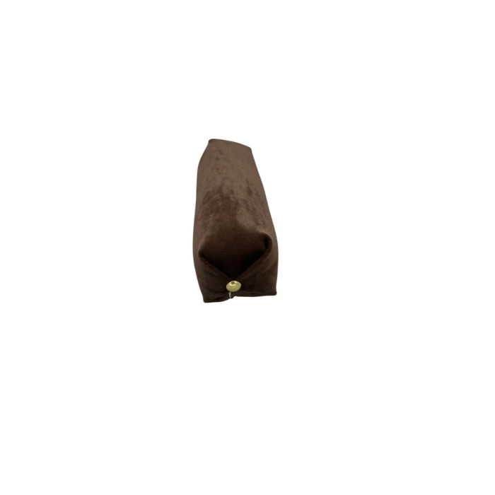 Yerli Üretim Süet Kumaş Kahve Renk 20 Cm Rulo Takı Yastığı